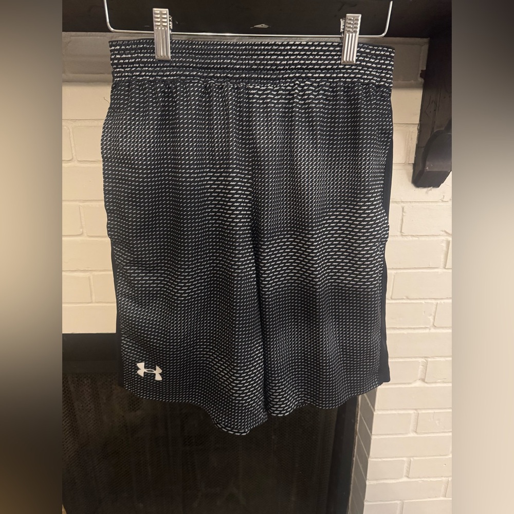 Under Armour Black and White Patterned Shorts